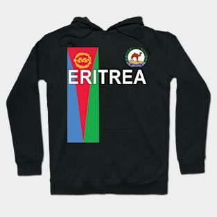 Eritrean Sporty National Flag And Emblem Hoodie